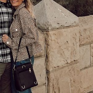 Leopard Print Jean Jacket